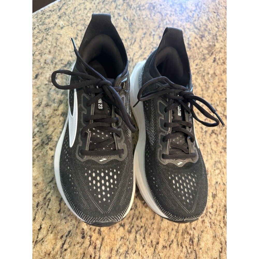 Women's Brooks Glycerin 23 Running Shoes Black/Grey/White 1204651B 090 Size 6